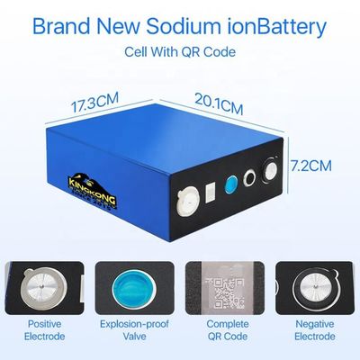 Na সোডিয়াম আয়ন ব্যাটারি সেল 3.1v 220ah বৈদ্যুতিক সাইকেল জন্য -10C অপারেটিং তাপমাত্রা