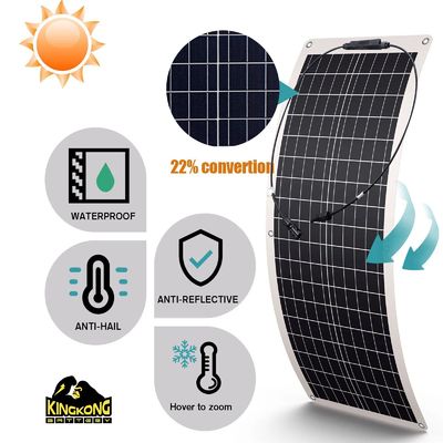 OEM নমনীয় সৌর প্যানেল 200W প্যানেলের মাত্রা 1590x710x2mm 100W 210W 310W 410W 525W