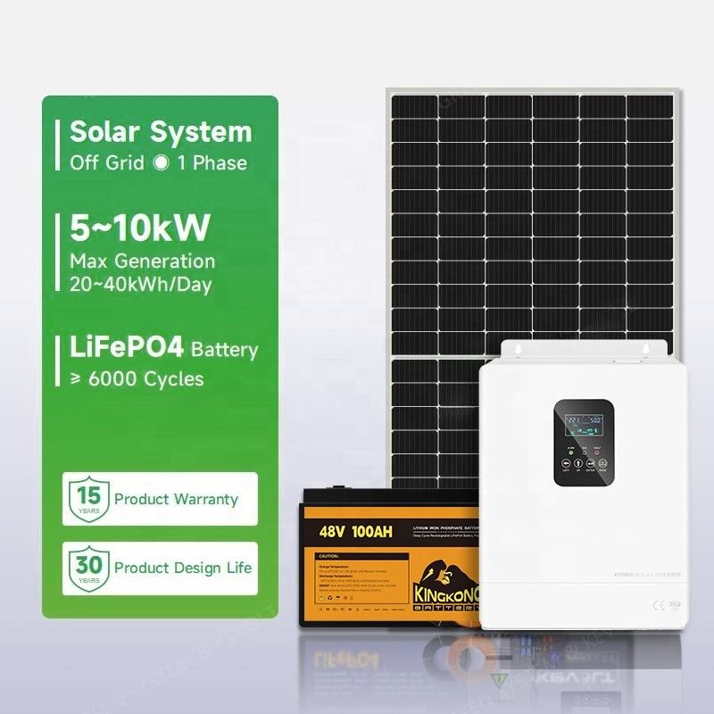 110V/220V/230V আউটপুট ভোল্টেজ অন এবং অফ গ্রিড হোম প্যানেল কিট জন্য সৌর শক্তি সিস্টেম