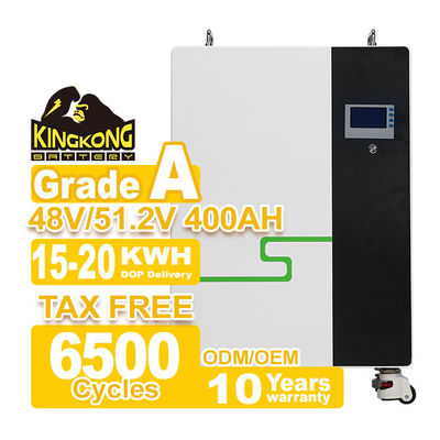 48V 51.2V LiFePO4 ব্যাটারি প্যাক 200Ah 300Ah 400Ah 15kWh 20kWh সৌর শক্তি সঞ্চয় করার জন্য