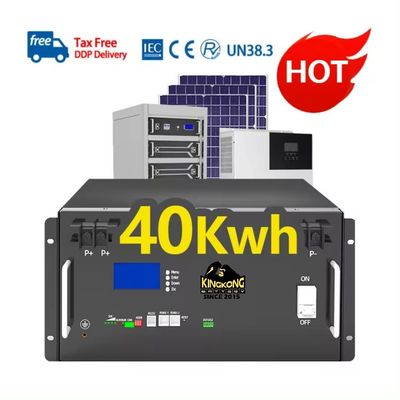 48V 15kw লিথিয়াম লাইফপো4 ব্যাটারি 300Ah LFP 51.2V 15kwh ব্যাটারি র্যাক পরিবারের জন্য সৌর সিস্টেম