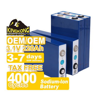 Na সোডিয়াম আয়ন ব্যাটারি সেল 3.1v 220ah বৈদ্যুতিক সাইকেল জন্য -10C অপারেটিং তাপমাত্রা